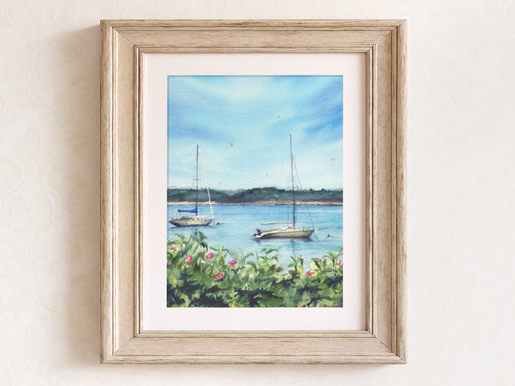 Harbor Blooms Fine Art Print