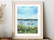 Harbor Blooms Fine Art Print