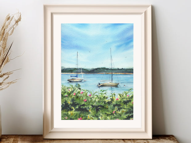 Harbor Blooms Fine Art Print