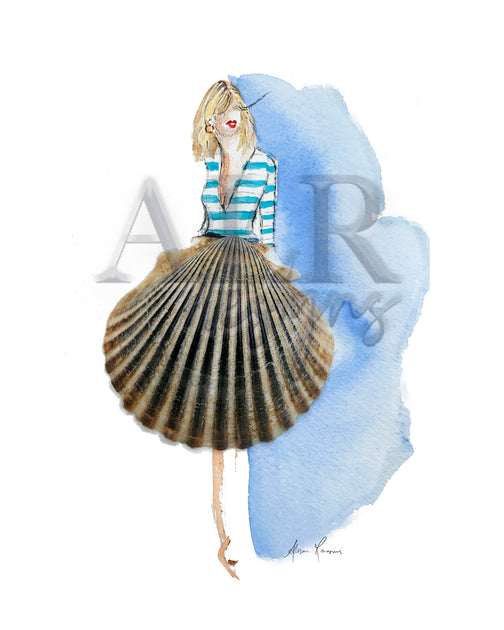 Shell Lady 4, 8x10 or 5x7 Fine Art Print – ALR Designs