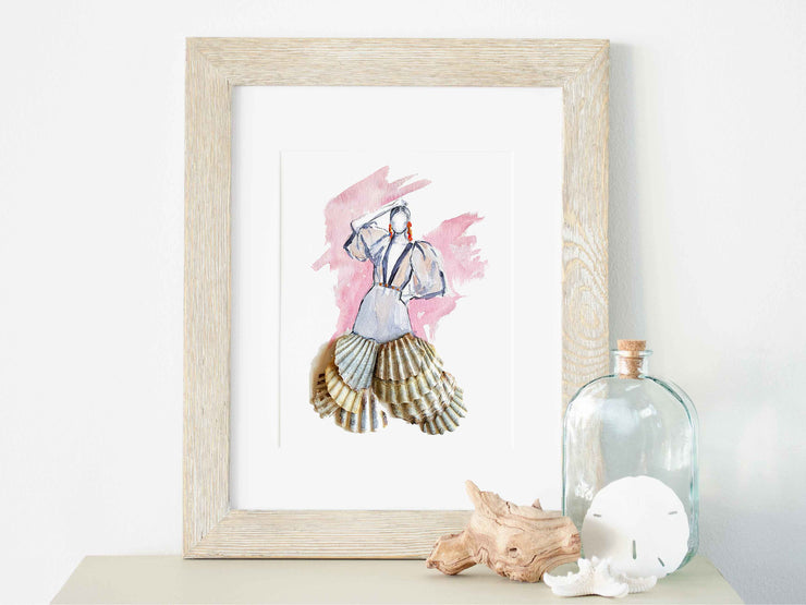 Shell Lady Dancer 2, 8x10 or 5x7 Fine Art Print