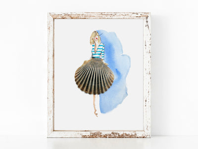 Shell Lady 4, 8x10 or 5x7 Fine Art Print