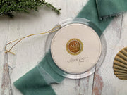 Hand-painted Watercolor " Christmas Beach Magic" Ornament