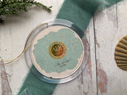 Hand-painted Watercolor " Blue Hydrangeas" Ornament