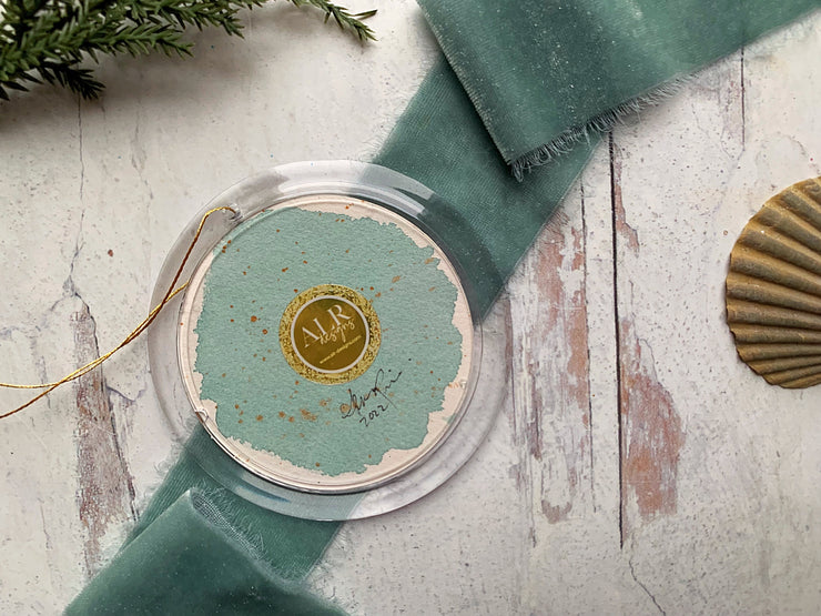 Hand-painted Watercolor "The Knob Springtime" Ornament