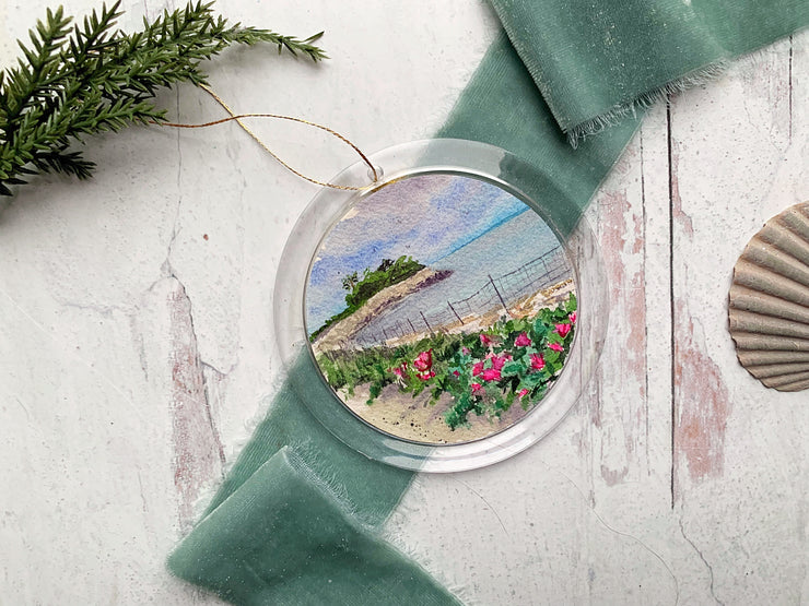 Hand-painted Watercolor "The Knob Springtime" Ornament