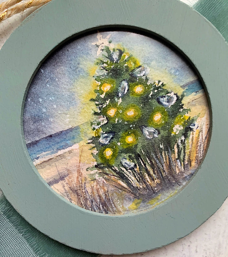 Hand-painted Watercolor "Oyster Tree" Ornament