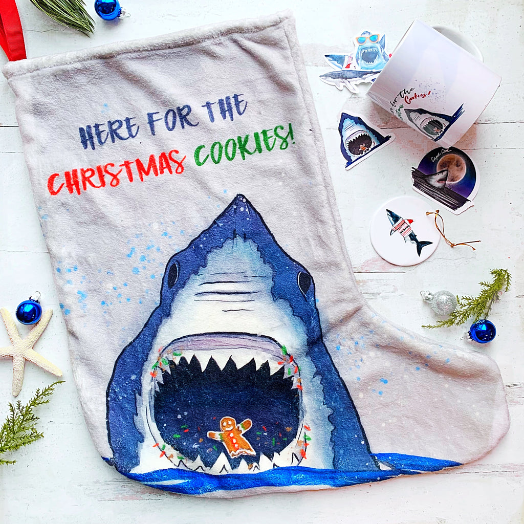Baby shark christmas sales stocking