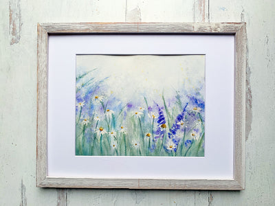 Misty Meadow Original Watercolor Painting