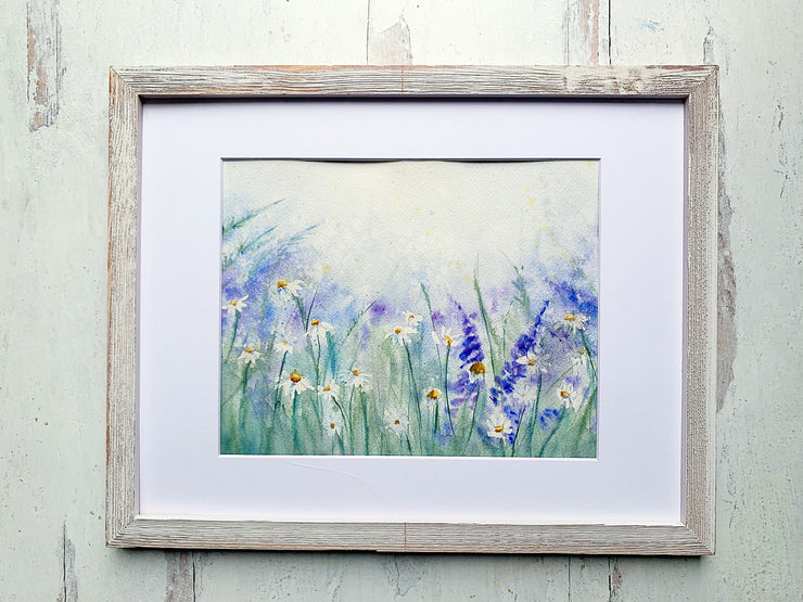 Misty Meadow Original Watercolor Painting