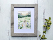 Morning Meadow Original Watercolor Painting