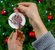Cardinals Ceramic Ornament