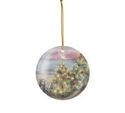 Christmas by the Bay Ceramic Ornament
