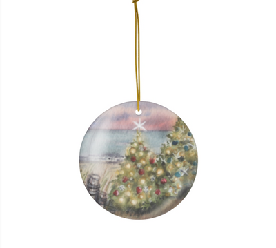 Christmas by the Bay Ceramic Christmas Ornament
