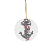 Christmas Anchor Ceramic Ornament *PRE-ORDER*