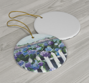 Hydrangea Garden Ceramic Ornament *PRE-ORDER*