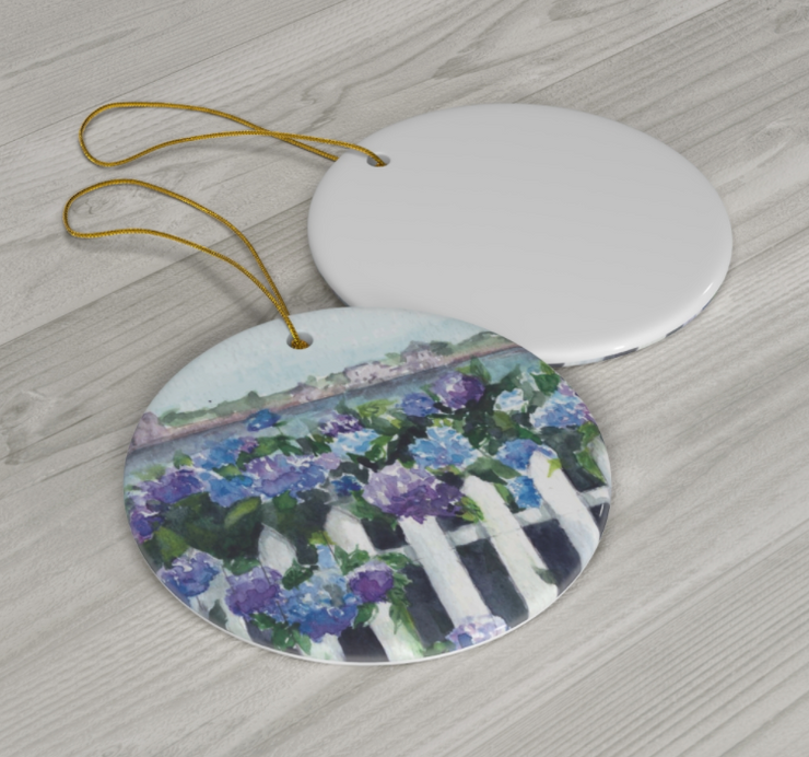 Hydrangea Garden Ceramic Ornament *PRE-ORDER*