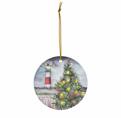 Nantucket Christmas Ceramic Christmas Ornament