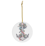Anchor 2 Ceramic Ornament