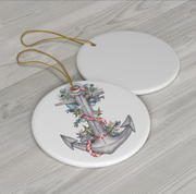 Anchor 2 Ceramic Ornament