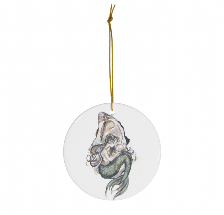 Oyster Mermaid Ceramic Ornament *PRE-ORDER*