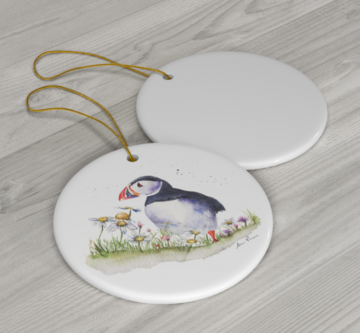 Puffin Ceramic Ornament *PRE-ORDER*