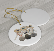 Shell Friends 1 Ceramic Christmas Ornament