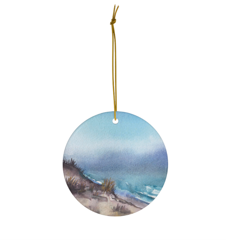 Wellfleet Waves Ceramic Ornament *PRE-ORDER*