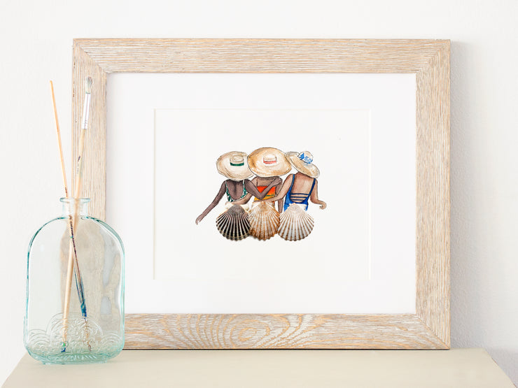 Shell Friends II 8x10 or 5x7 P Fine Art Print