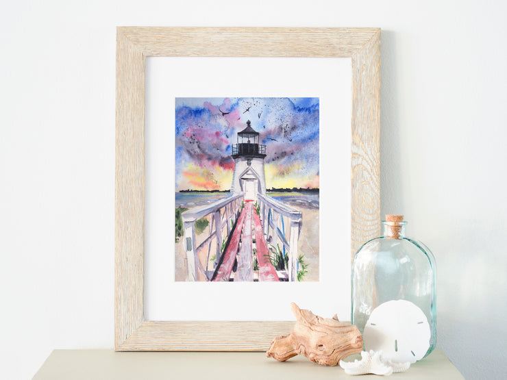 Brant Point Lighthouse 5x7 or 8x10 Fine Art Print