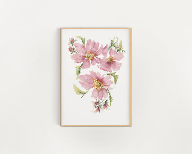 Pink Anemone Print and Card Download