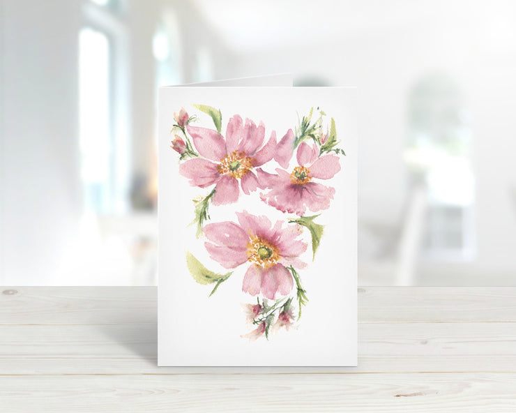 Pink Anemone Print and Card Download