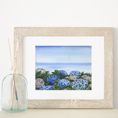 Blue Hydrangeas 5x7 or 8x10 Fine Art Print