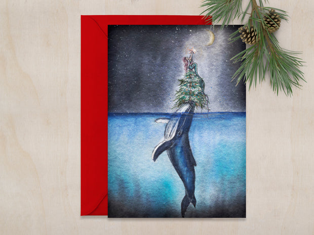 Magical Christmas 5x7 Blank Greeting Card