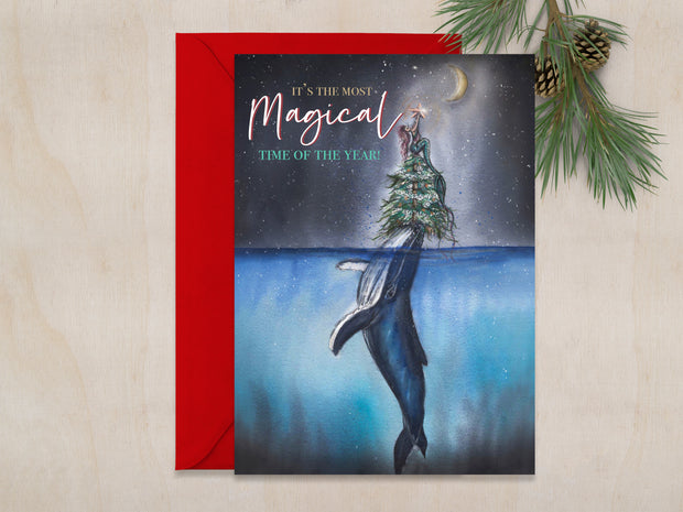 Magical Christmas 5x7 Blank Greeting Card