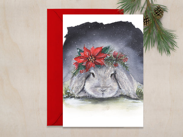 All is Calm Bunny 5x7 Blank Greeting Card