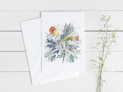 Daffodil Bouquet 5x7 Blank Greeting Card