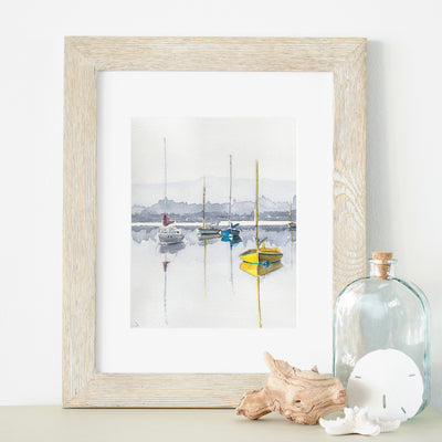 Foggy Sail 5x7 or 8x10 in. Fine Art Print