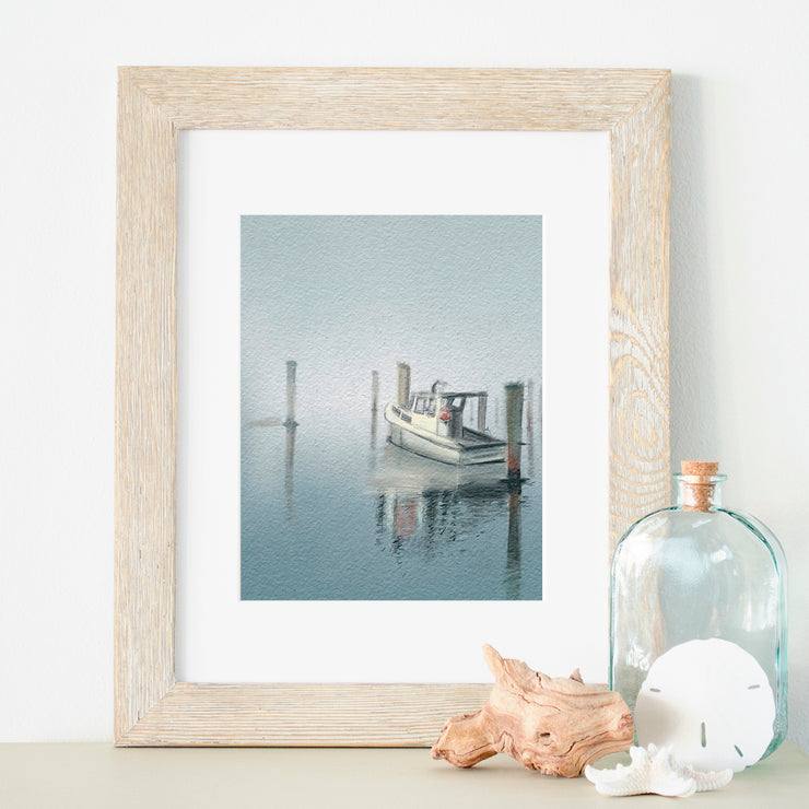 Foggy Marina 5x7 or 8x10 Fine Art Print