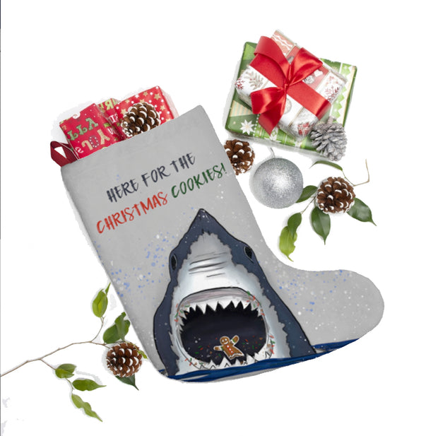 Christmas Cookie Shark Christmas Stocking