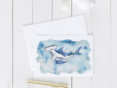 Hammerhead Mama 5x7 Blank Greeting Card