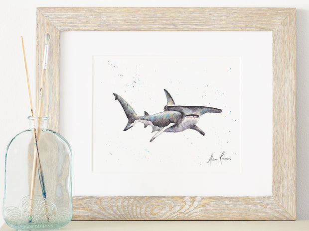 Hammerhead Shark 8x10 or 5x7  Fine Art Print