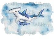 Hammerhead Mama 5x7 Blank Greeting Card