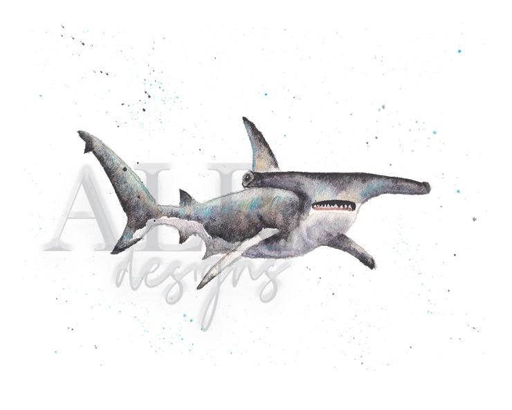 Hammerhead Shark 8x10 or 5x7  Fine Art Print