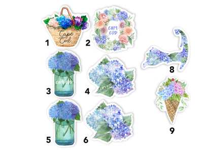 New Hydrangea Stickers! Build your own sticker pack!