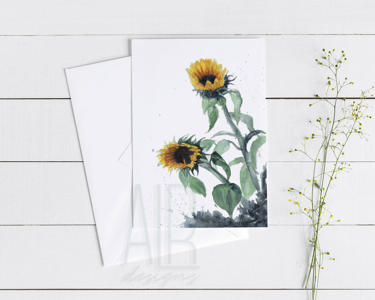Sunflowers 5x7 Blank Greeting Card