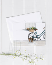 Daises and Bicycles 5x7" Blank Greeting Card