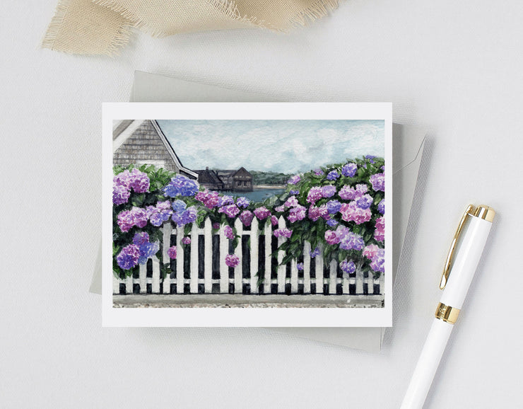 Hydrangea Notecard set 2, assorted, 4 card set, stationery, watercolor art, floral art, blank cards, thank you card