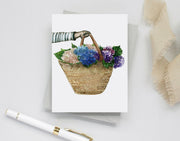 Hydrangea Notecard set 2, assorted, 4 card set, stationery, watercolor art, floral art, blank cards, thank you card