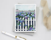 Hydrangea Notecard set 1, assorted, 4 card set, stationery, watercolor art, floral art, blank cards, thank you card